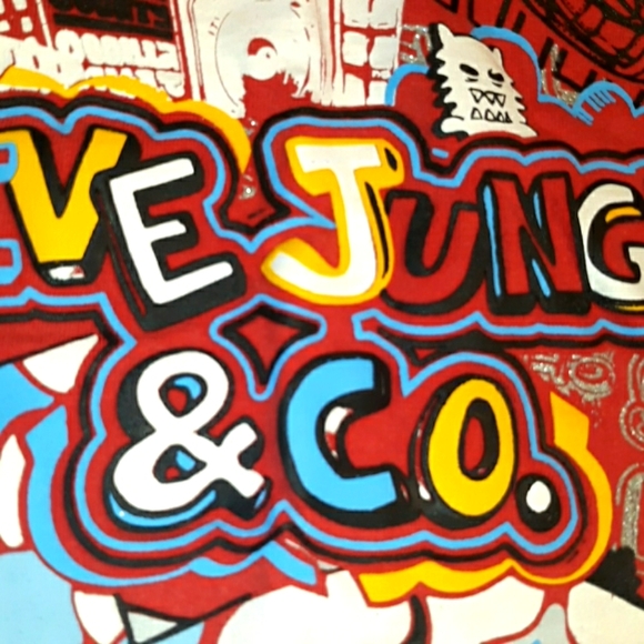 Mens Red 5ive Jungle Skate Short Sleeve Graphic Te - Picture 7 of 14